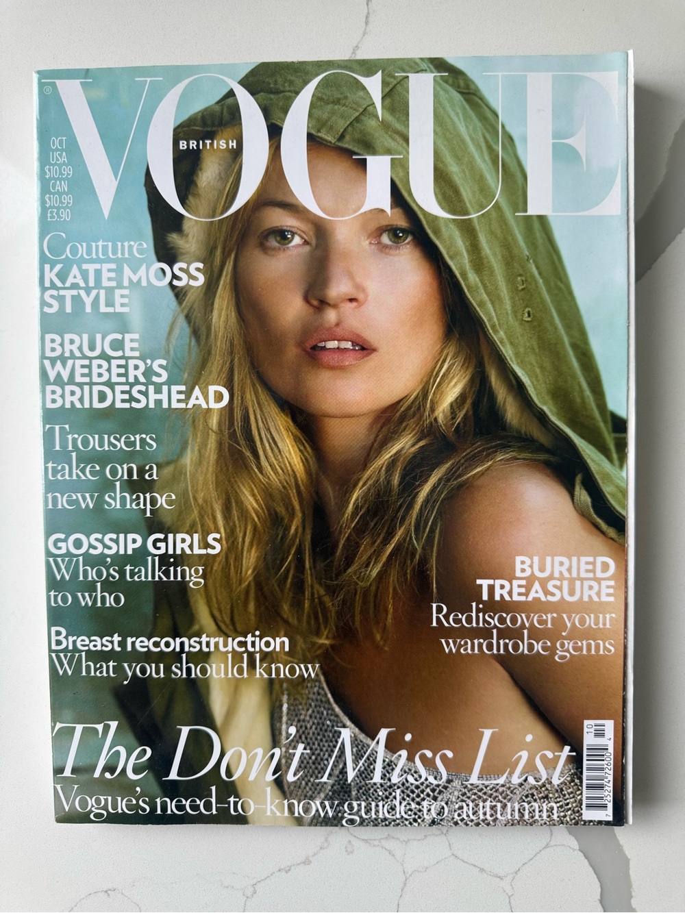 British Vogue October 2008: Cover - Kate Moss
